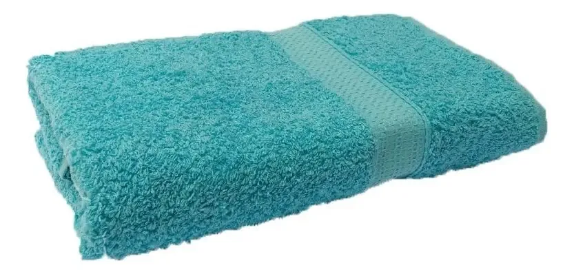 Jogo Toalhas Banho E Rosto Felpuda Gigante Natural Buettner Cor Azul Caribe