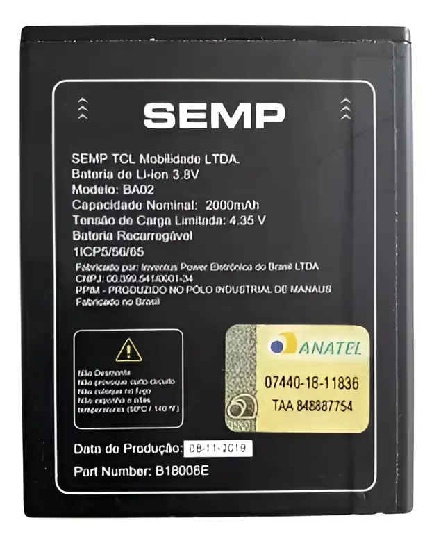 Flex Carga Bateira Ba02 Semp Go3e