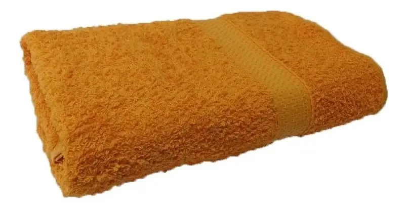 Jogo Toalhas Banho E Rosto Felpuda Gigante Natural Buettner Cor Laranja