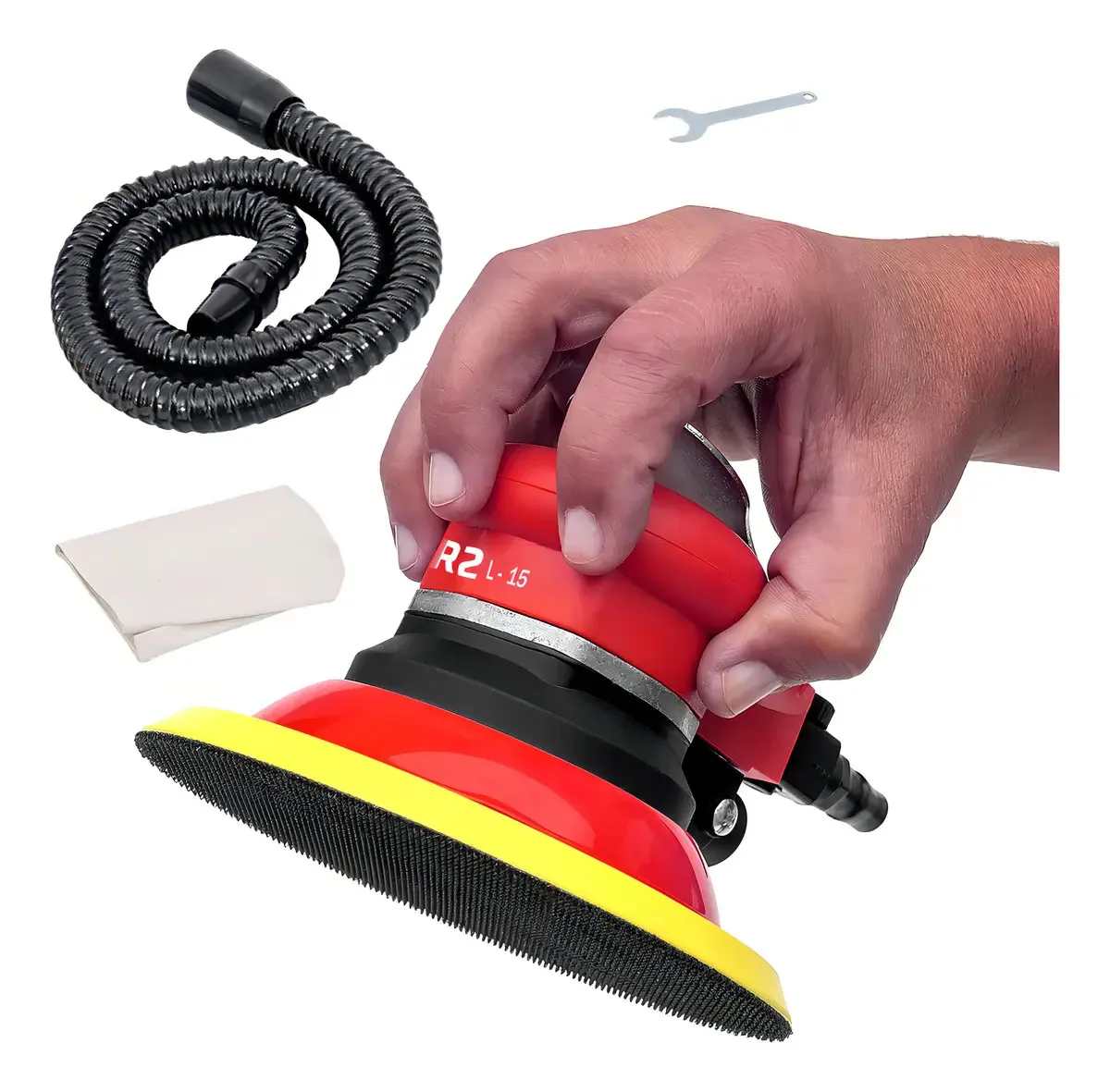 Lixadeira Roto Orbital Pneumática R2 Modelo L15 11000rpm 90psi com Coletor