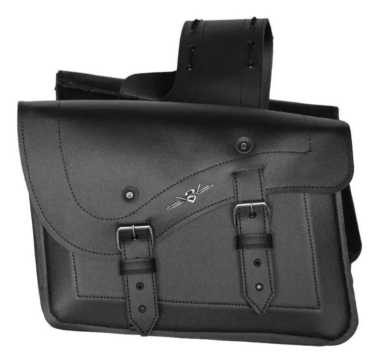 Alforge Lateral - Modelo Pasta (liso) - Preto
