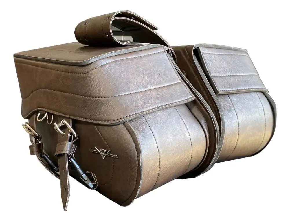 Alforge Lateral - Modelo Grande (liso) - Marrom