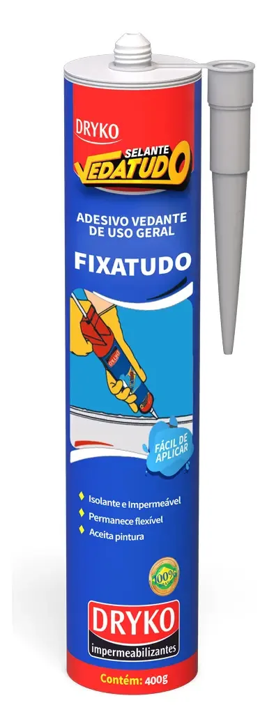 Adesivo Silicone Selante Branco Fixa Tudo P/ Espelhos 400g
