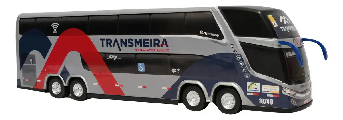 Brinquedo Em Miniatura Ônibus Transmeira 2 Andares