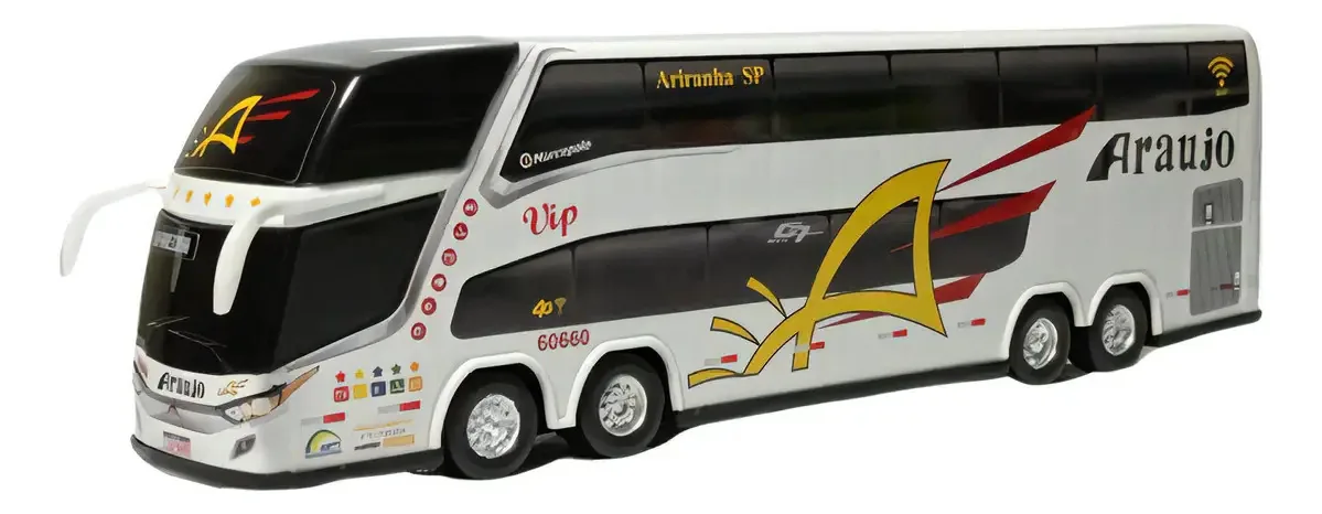 Brinquedo Em Miniatura Ônibus Araújo 2 Andares