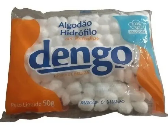 Algodão Dengo 100% Bolinha Hidrófilo Macio E Suave Higiene
