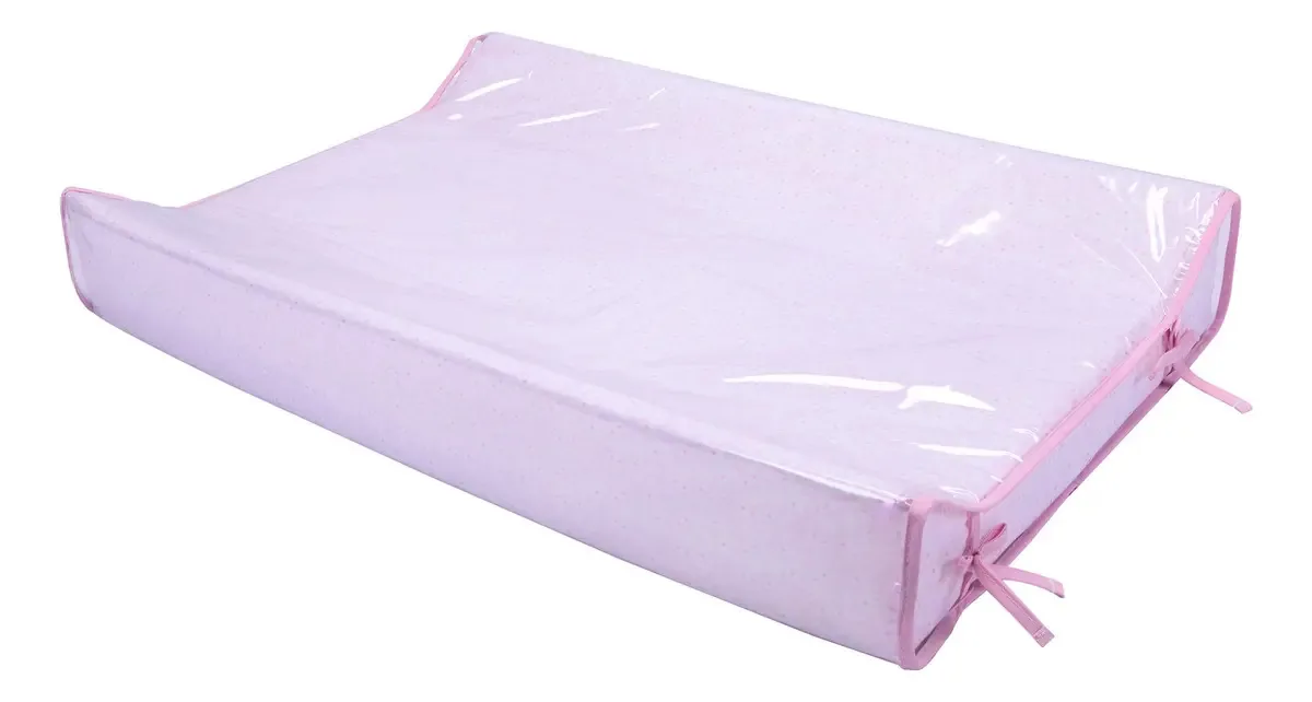 Trocador Anatômico Minasrey Rosa Impermeável Plastificado Para Bebê