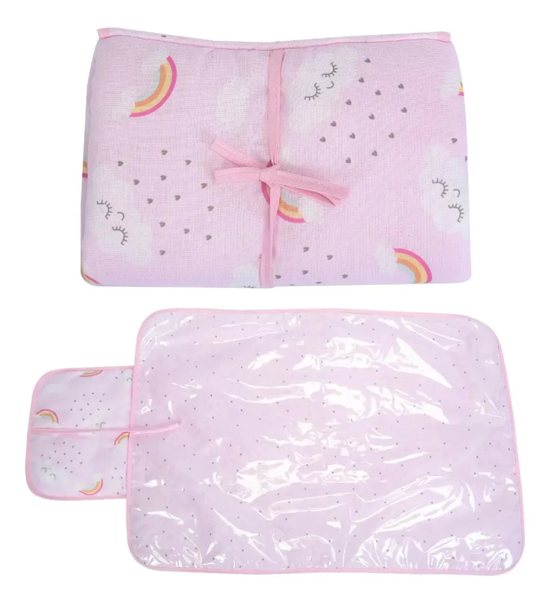 Trocador De Fraldas Portatil Impermeavel 47cmx67cm Menina