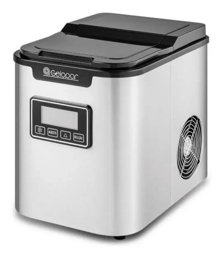Gelopar Máquina De Gelo Inox 12kg/dia Gmgd-15
