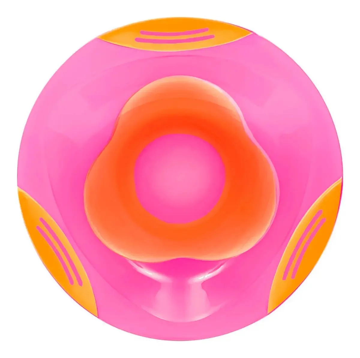 Pratinho Papinha Infantil Com Ventosas Bowl Buba Cor Rosa