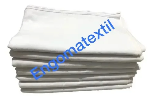 Kit 10 Panos de Prato Algodão Engomatextil Extra 72x45cm Bainha Branco