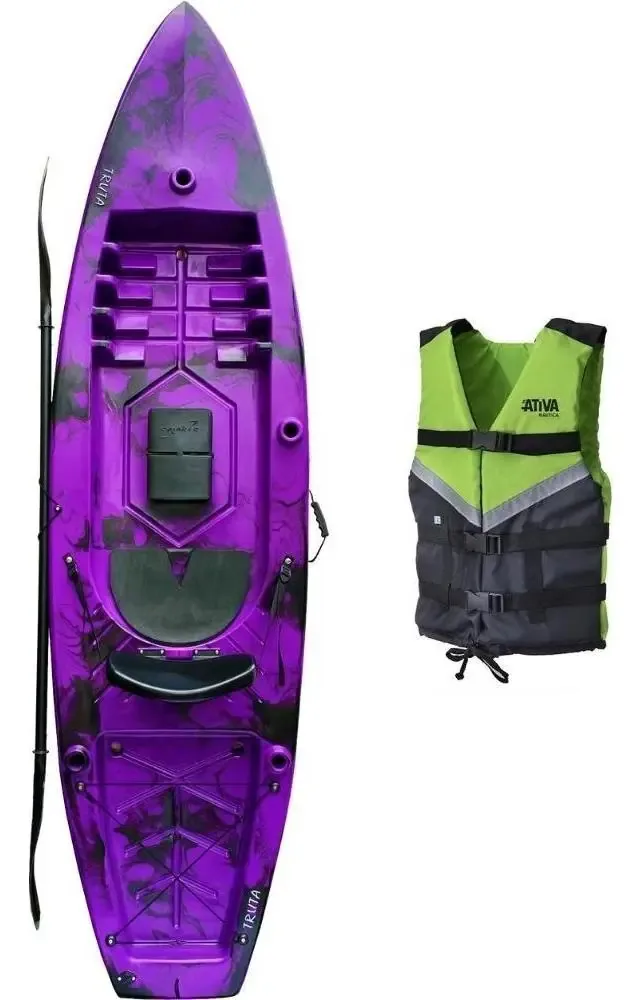 Caiaque De Pesca Truta Com Colete - Caiaker Cor Violeta