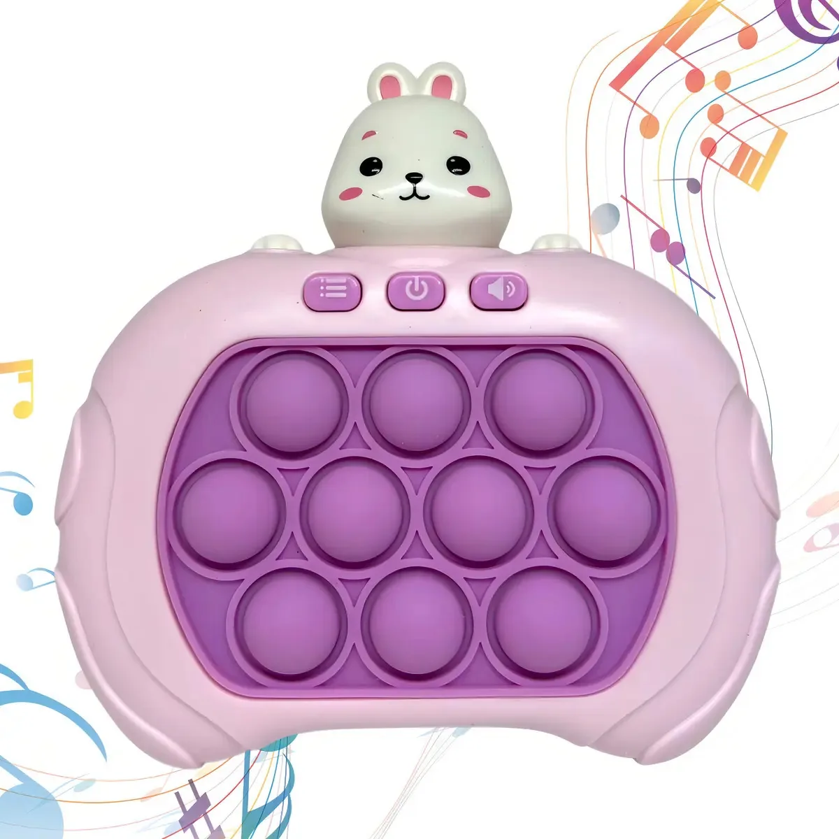 Pop It Eletrônico LED Sensorial Anti Stress Educativo Coelho