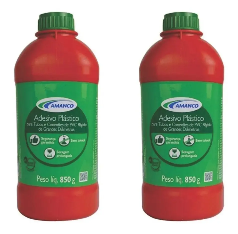 Adesivo Pvc 850g Vermelho Extra Forte