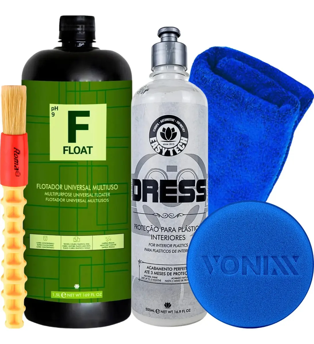 Easytech Revitalizador Plástico 500ml Limpeza Automóveis