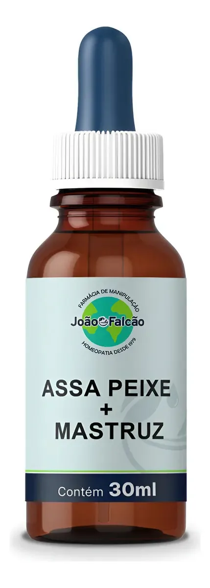 Extrato Vegano Assa Peixe Mastruz 30ml Farmácia João Falcão