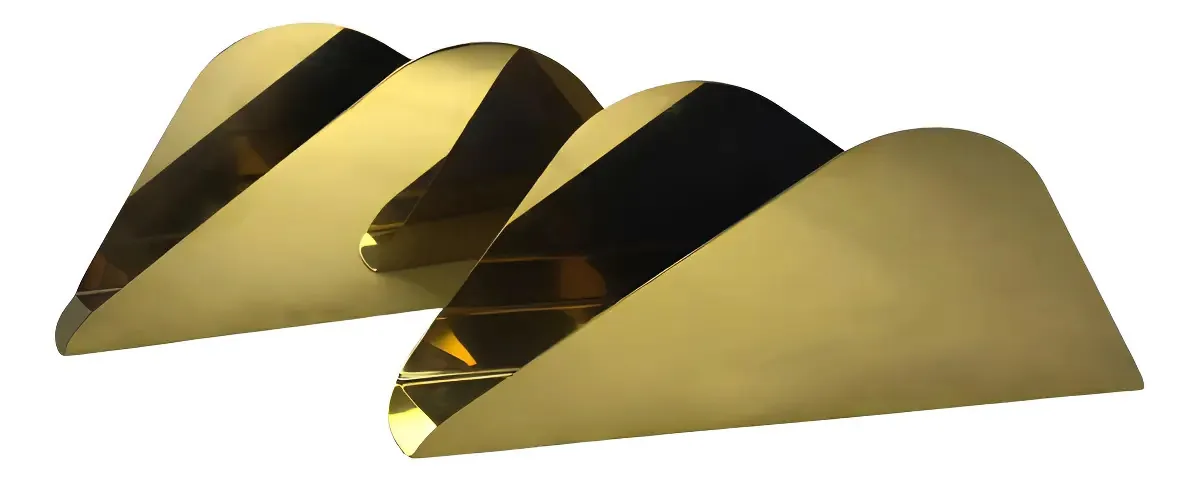 Porta Guardanapos Dourado 2 Peças - By Fineza