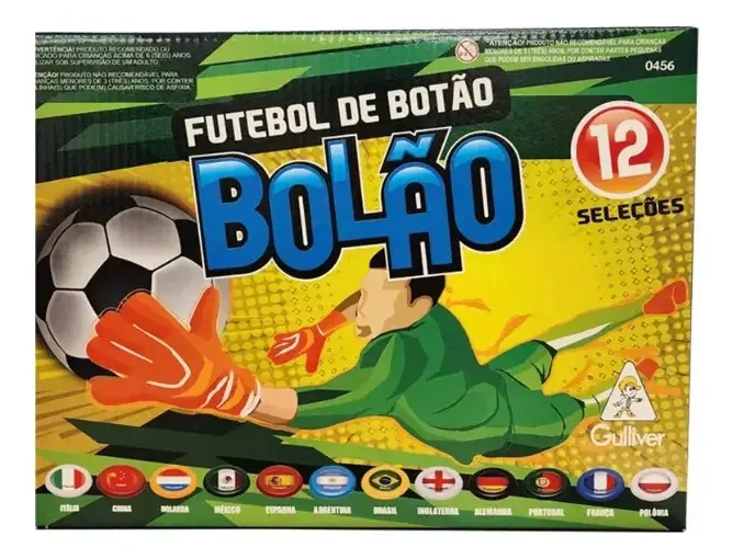 Futebol De Botão Bolão Com 12 Seleções Gulliver Gul0456