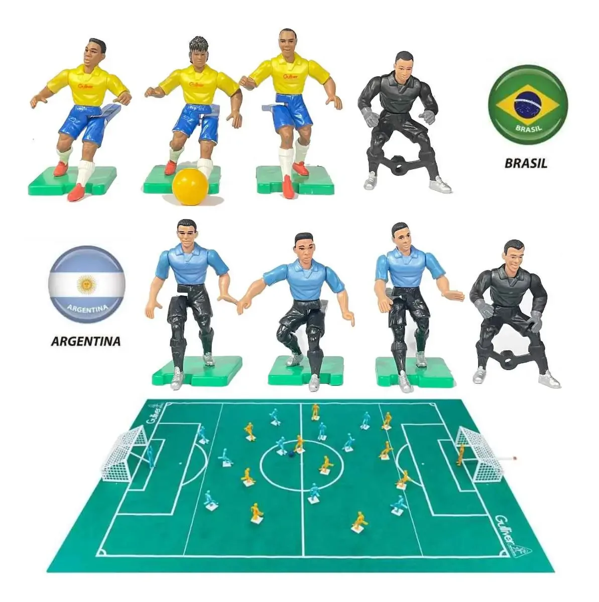 Futebol Total Gulliver Brasil X Argentina Jogadores Pintados