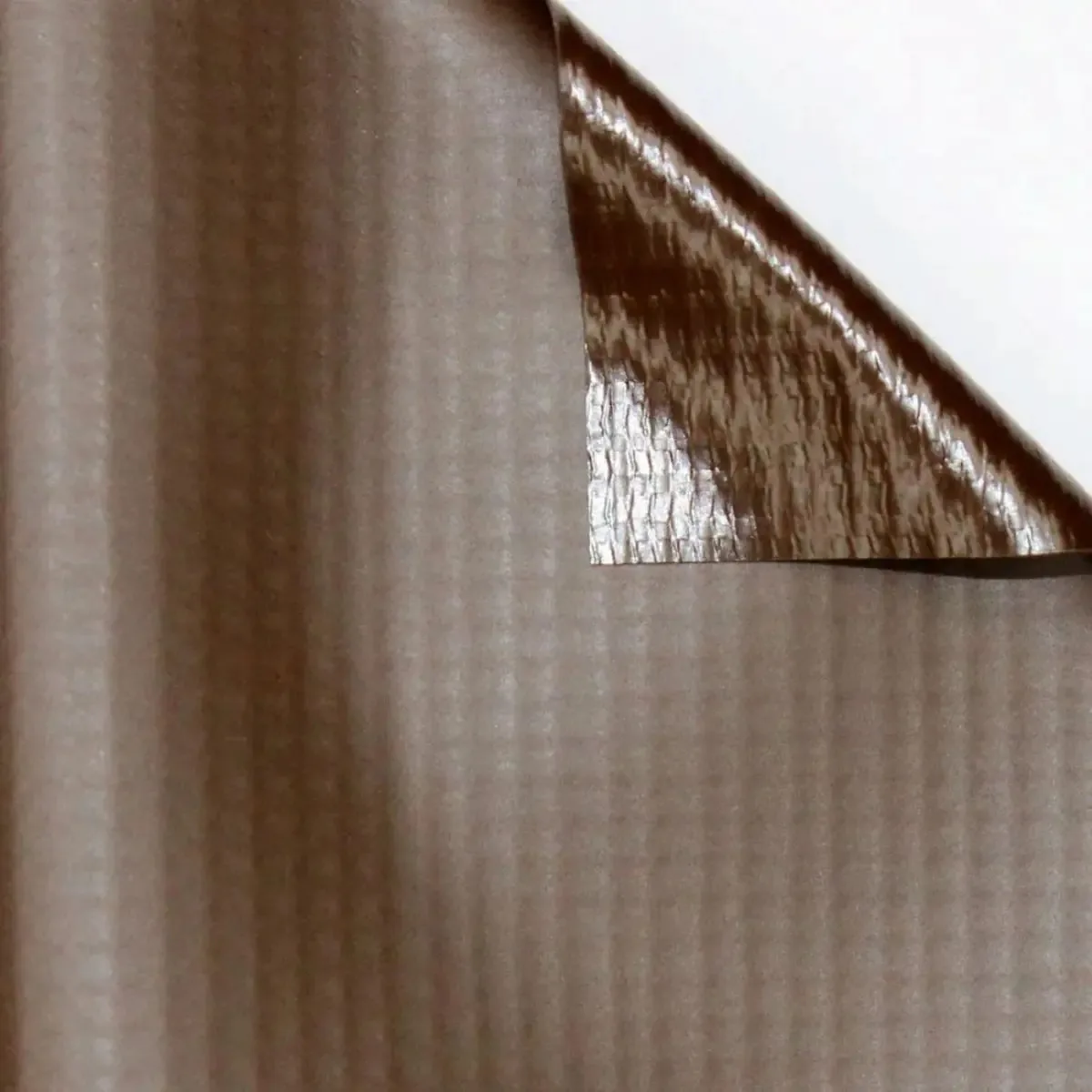 Lona Vinilica Multiuso Para Toldos E Tendas Rolo 3m X 1,40m Cor Marrom Café