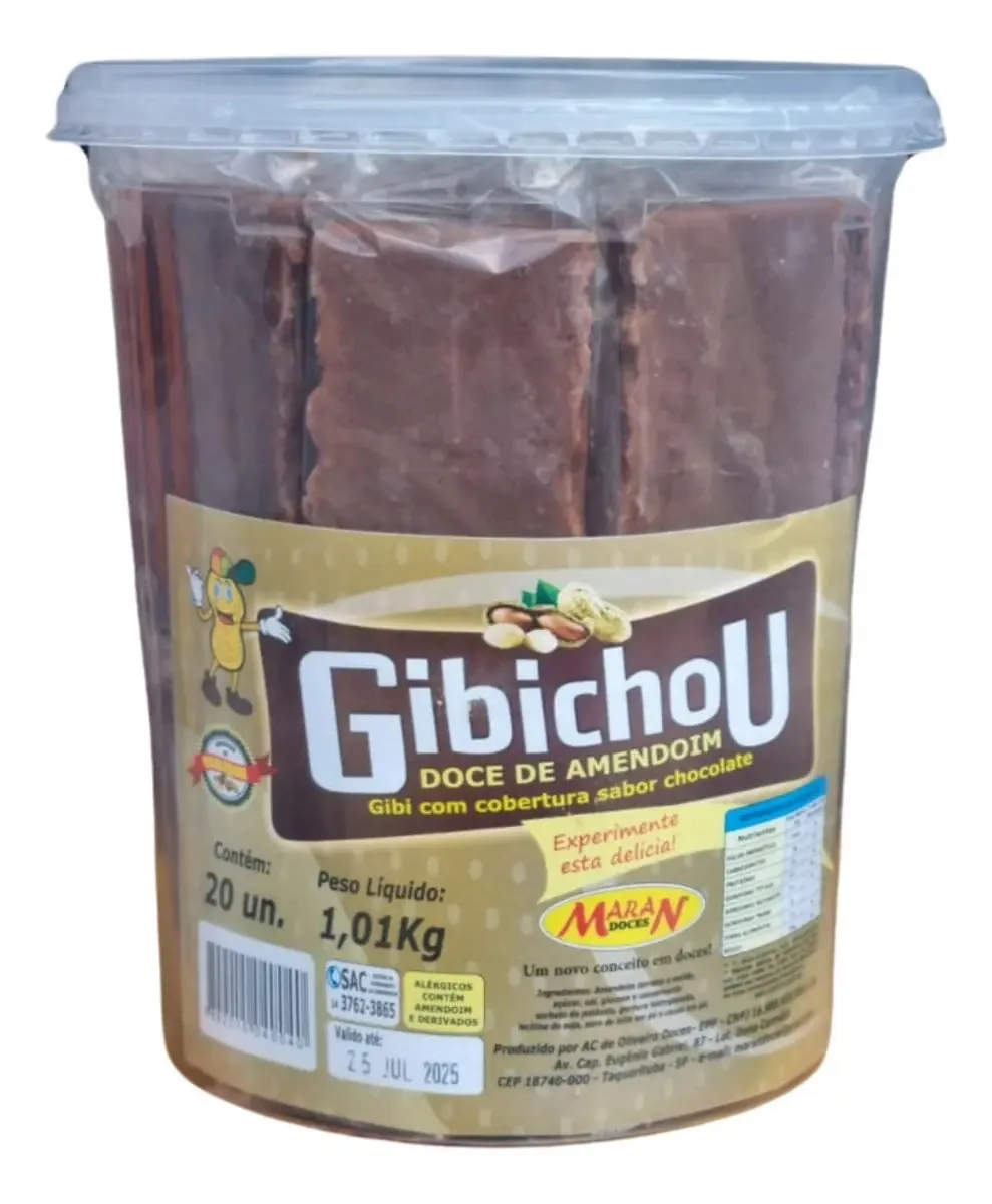 Doce Paçoca Chocolate Maran Guloseimas Lembrancinhas 20un
