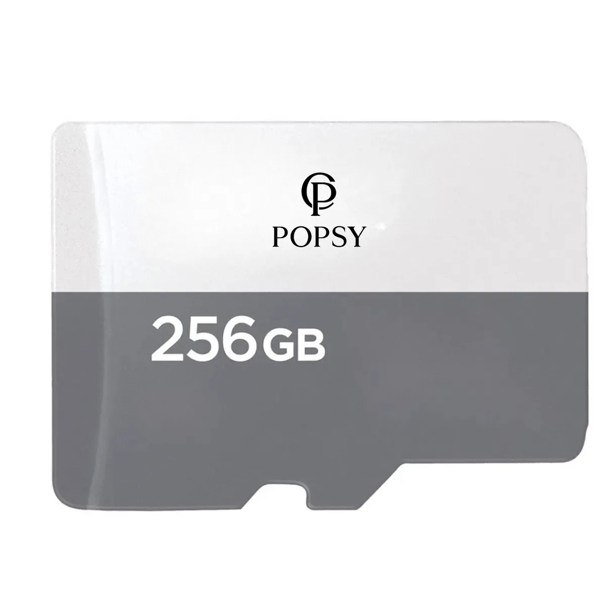 Cartão De Memória Popsy 256gb Micro Sd Classe 10 Ultra 100mb/s. Ideal Para Câmeras Wi-fi, Drones E Celulares. Alta Velocidade, Grande Capacidade E Gravação Em Full Hd - Popsy