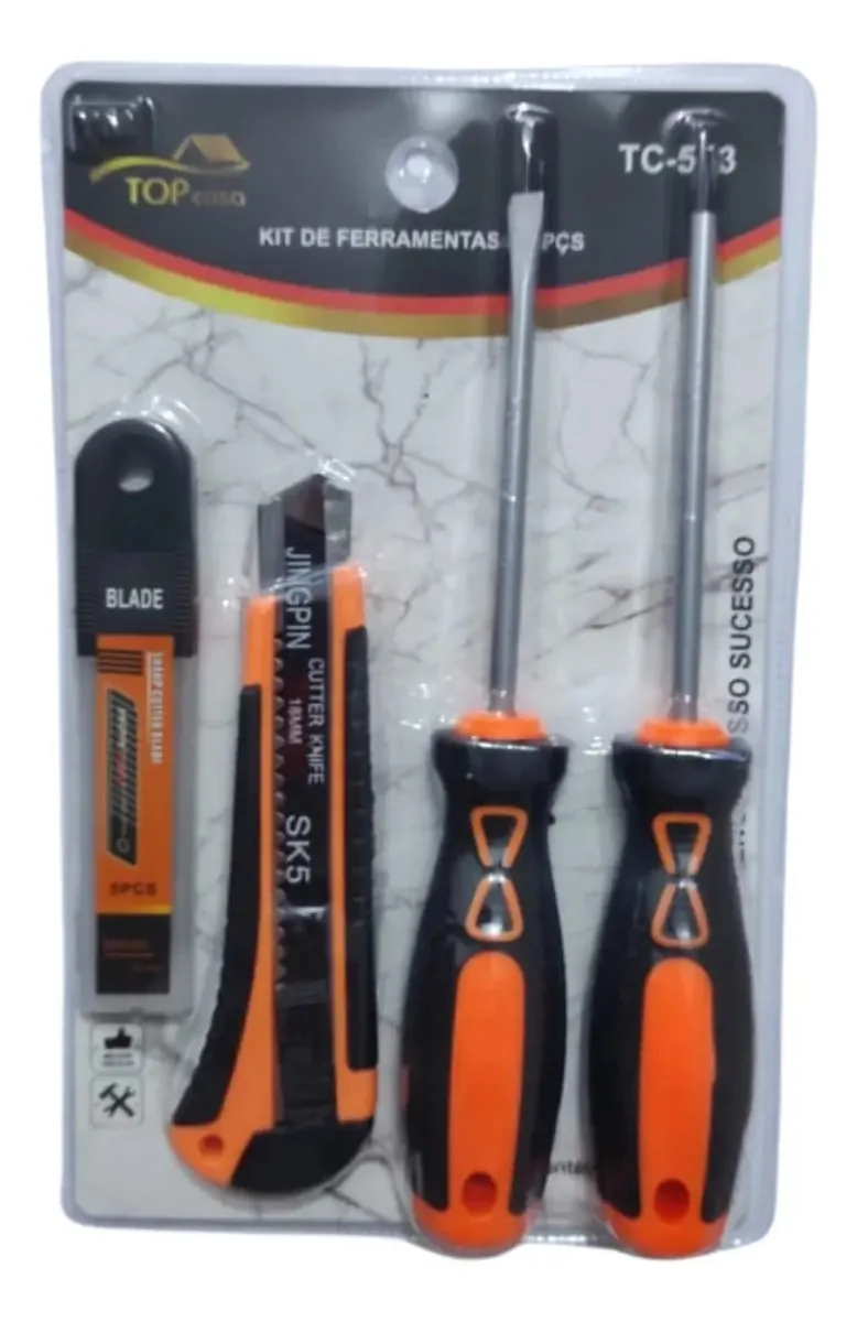 Kit Ferramentas Chave Imantada Philips Fenda Estilete Refil
