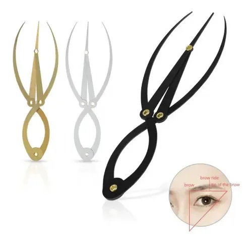 Regra de calibre de sobrancelhas de microblading perfilado Compas Professional