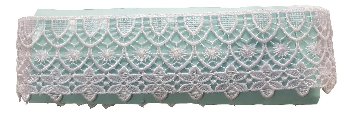 Renda De Guipir Pacote - 13,7 Metros Yl10 Cor Branco