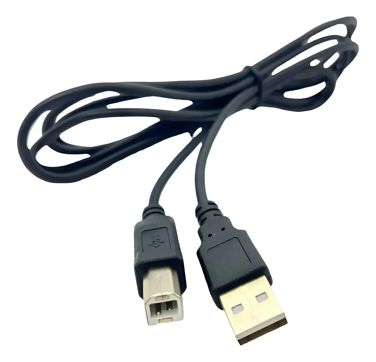 Cabo USB Impressora Knup 1.5m Preto Conector Universal Para Dados
