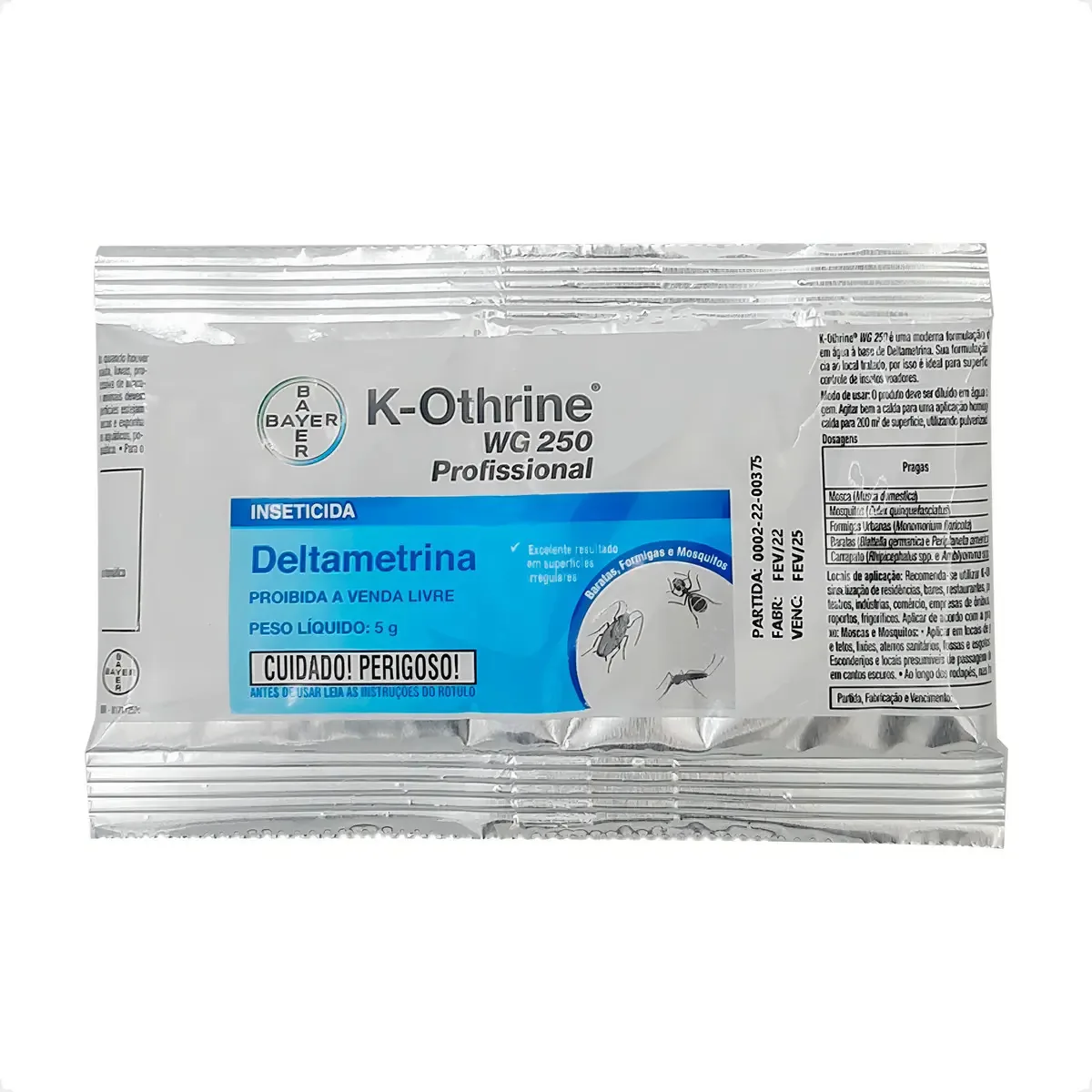K-othrine Wg 250 Profissional Inseticida - Sachê 5g