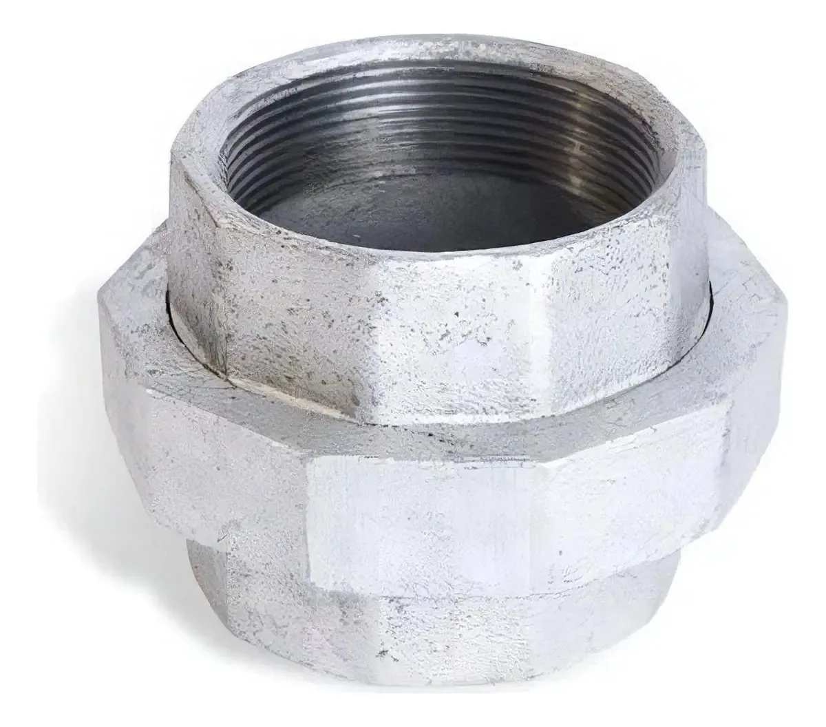 Kit 5 Unidades União Assento Plano Galvanizada Bsp 1