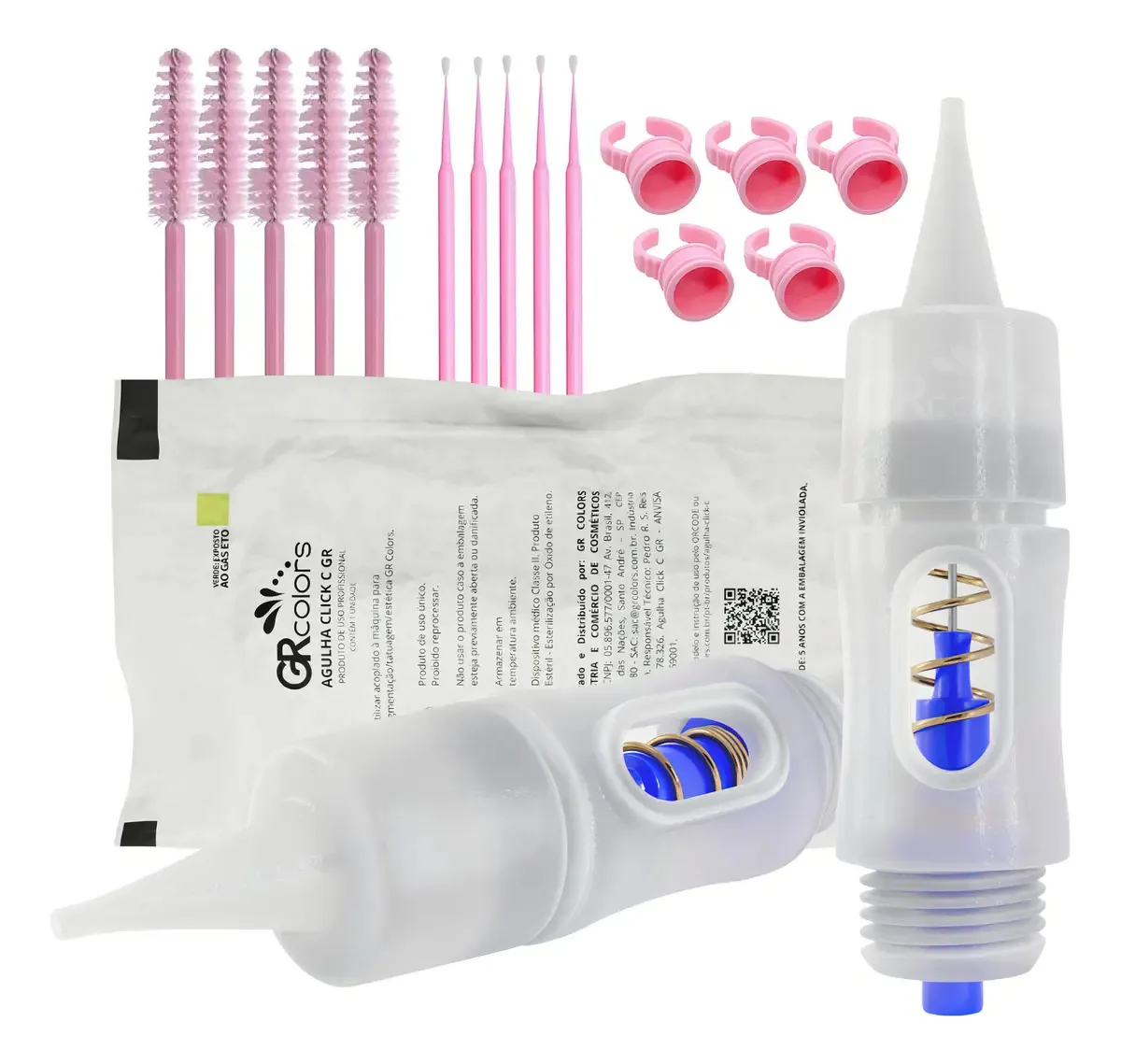 Kit 05 Agulhas Gr Colors 03 Pontas Contorno 0.35mm Click-c Cor 03 Pontas Contorno - 0.35mm