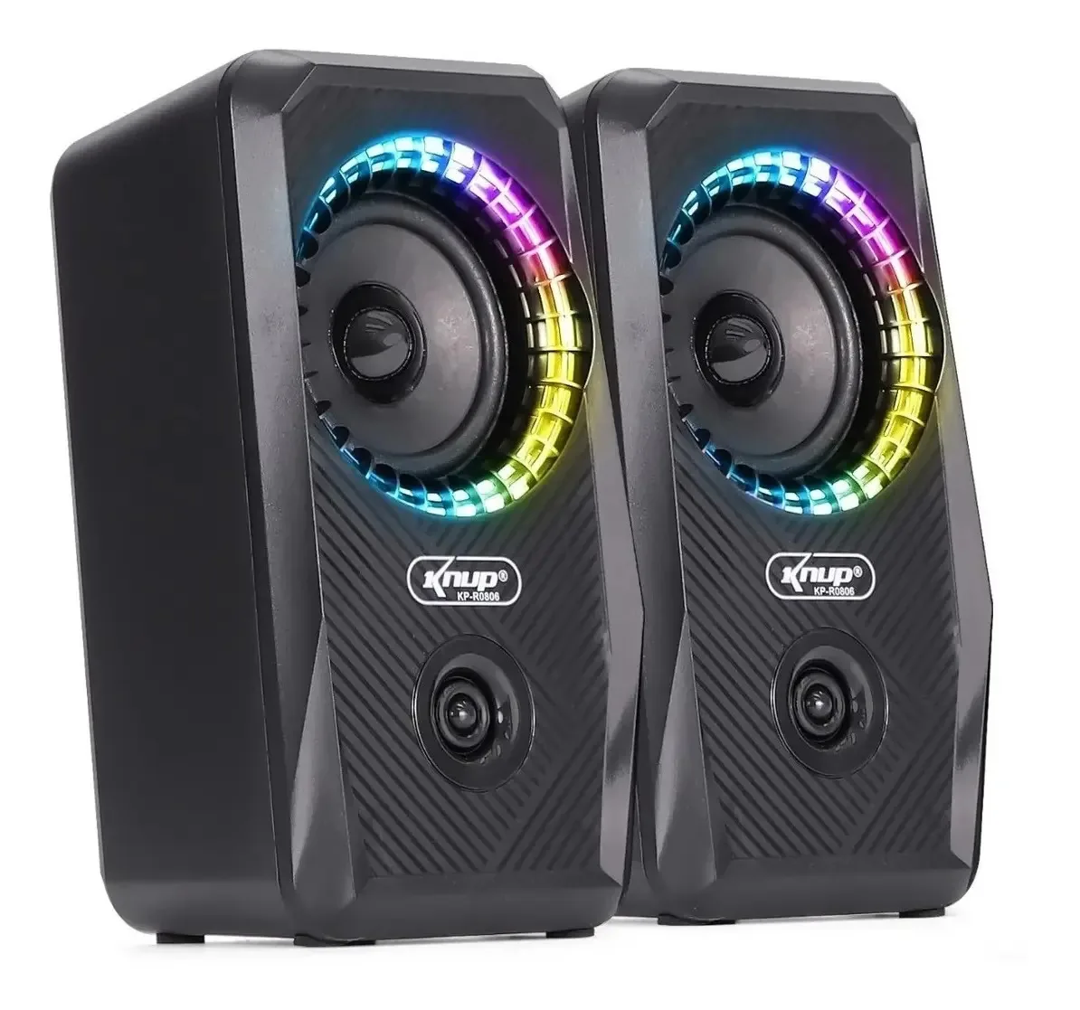 Caixa De Som Pc Gamer Usb Led Subwoofer Amplificada Potente