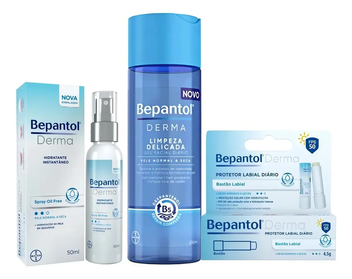 Kit Bepantol Derma Cuidado Delicado Com 3 Itens