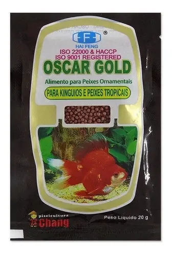 Ração Para Peixes Oscar Gold 20g Carpas E Kinguios