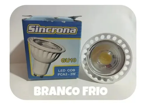 8 Lâmpadas Gu10 Cor da luz Branco-frio