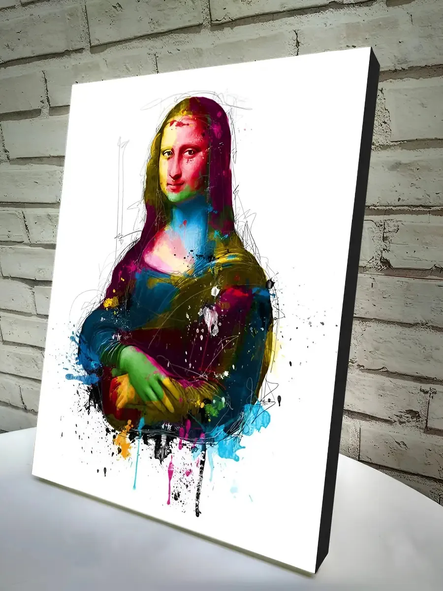 Quadro Decorativo A4 Monalisa