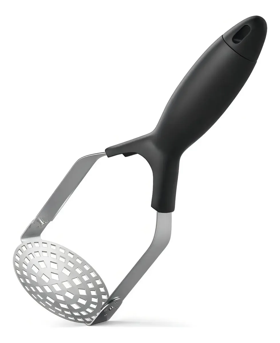 Amassador De Batatas Retrátil Profissional Em Aço Inox 28cm