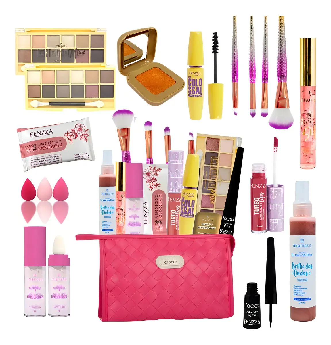 Combo Kit Maquiagem Presente Completo Menina 14 Itens Top