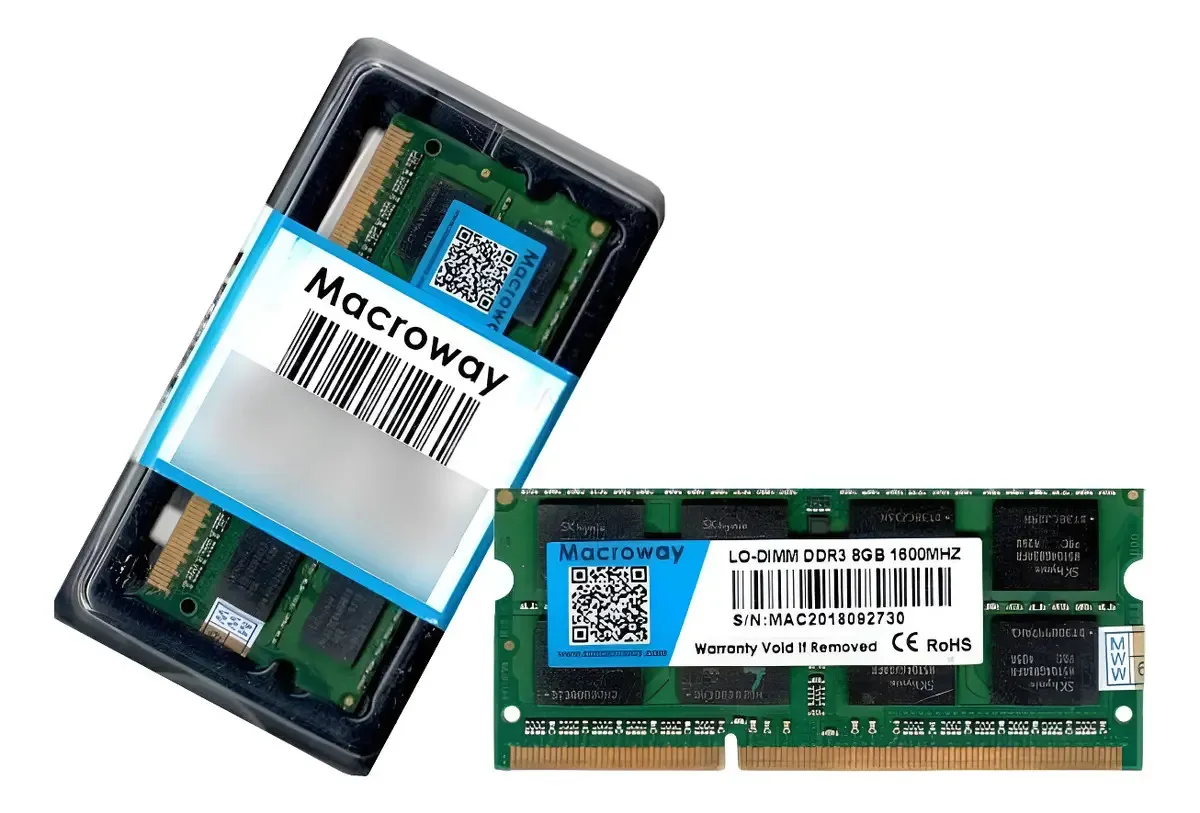 Memória Ram, Ddr3, 8gb, 1600mhz, Notebook - Macroway