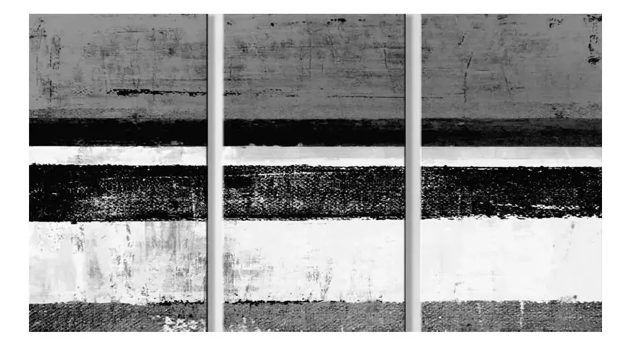 Quadros Decorativos Abstrato Monocromático Preto