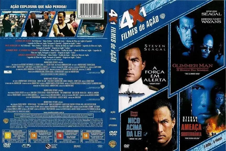 DVD Coleção 4x1 Steven Seagal – Filmes de Ação Warner