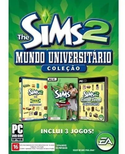 Jogo The Sims 2 Mundo Universitário PC EA Games