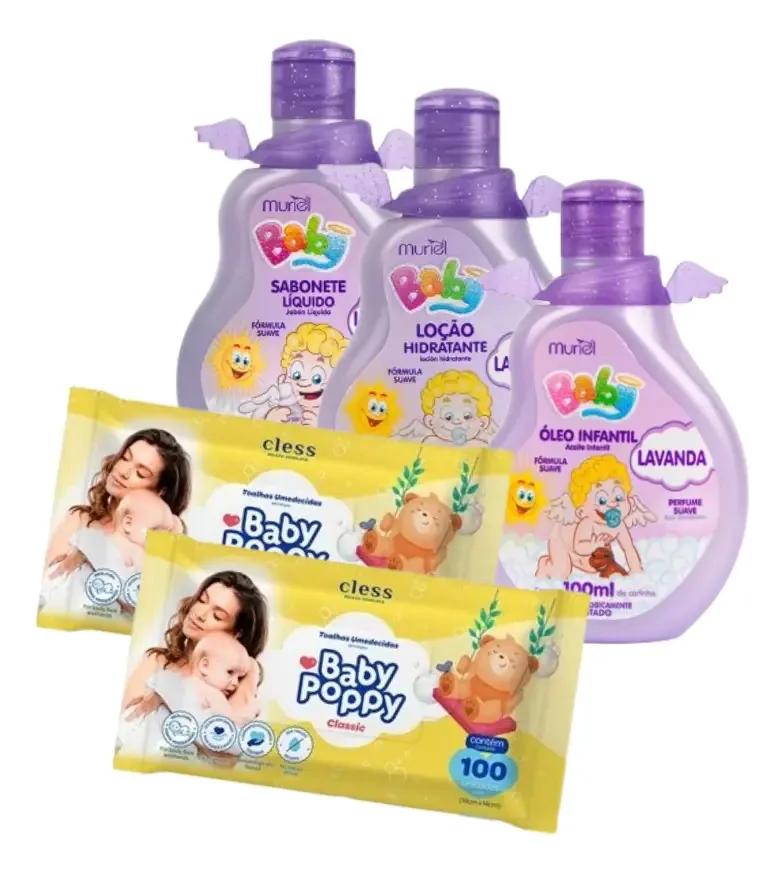 Toalhas umedecidas Muriel BABY LAVANDA 5 u pacote x 1