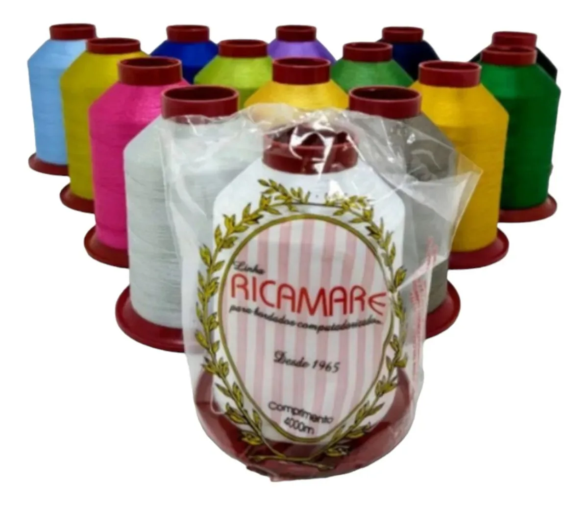 Kit 10 Linhas Bordado Ricamare 4000 Metros