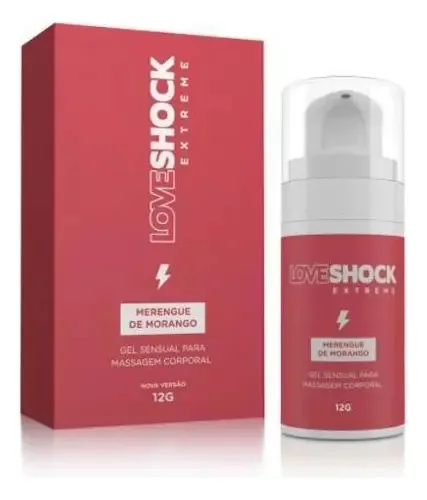Gel Excitante Eletrizante Loveshock Morango 12g