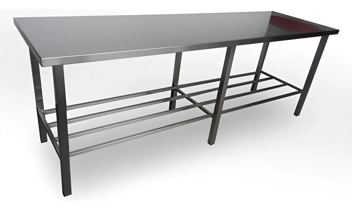 Mesa Bancada Grande 2.50 X 70mt Aço Inox