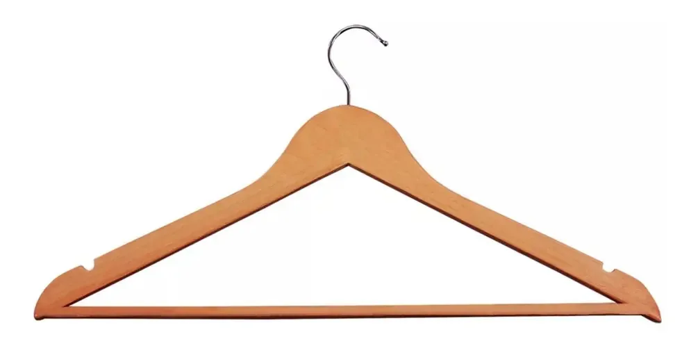 Cabides De Madeira Closet Calças Blusas 20 Unid Reforçados