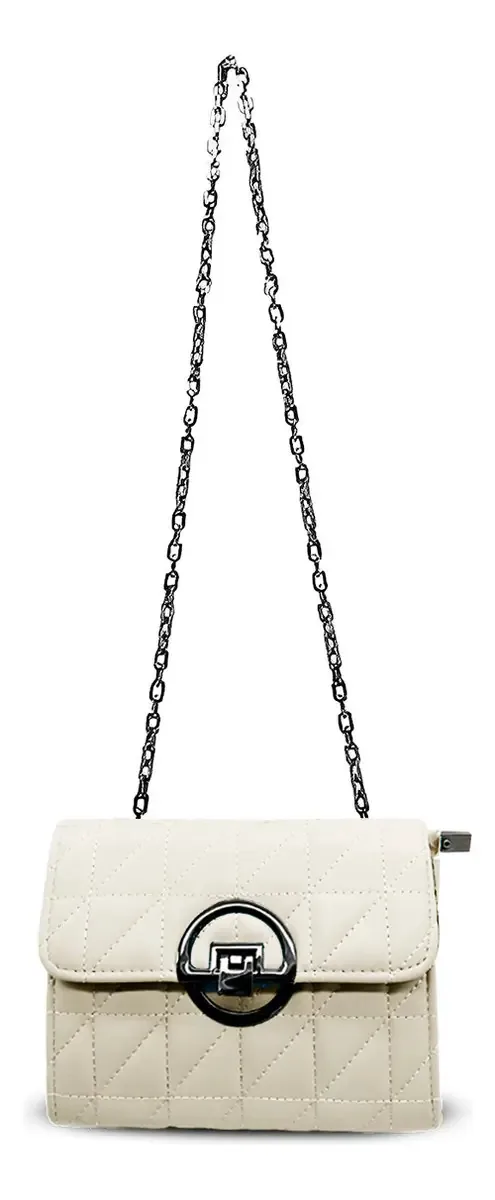 Bolsa Pequena Moda Lado Feminina Transversal Blogueira Moda Cor Branco